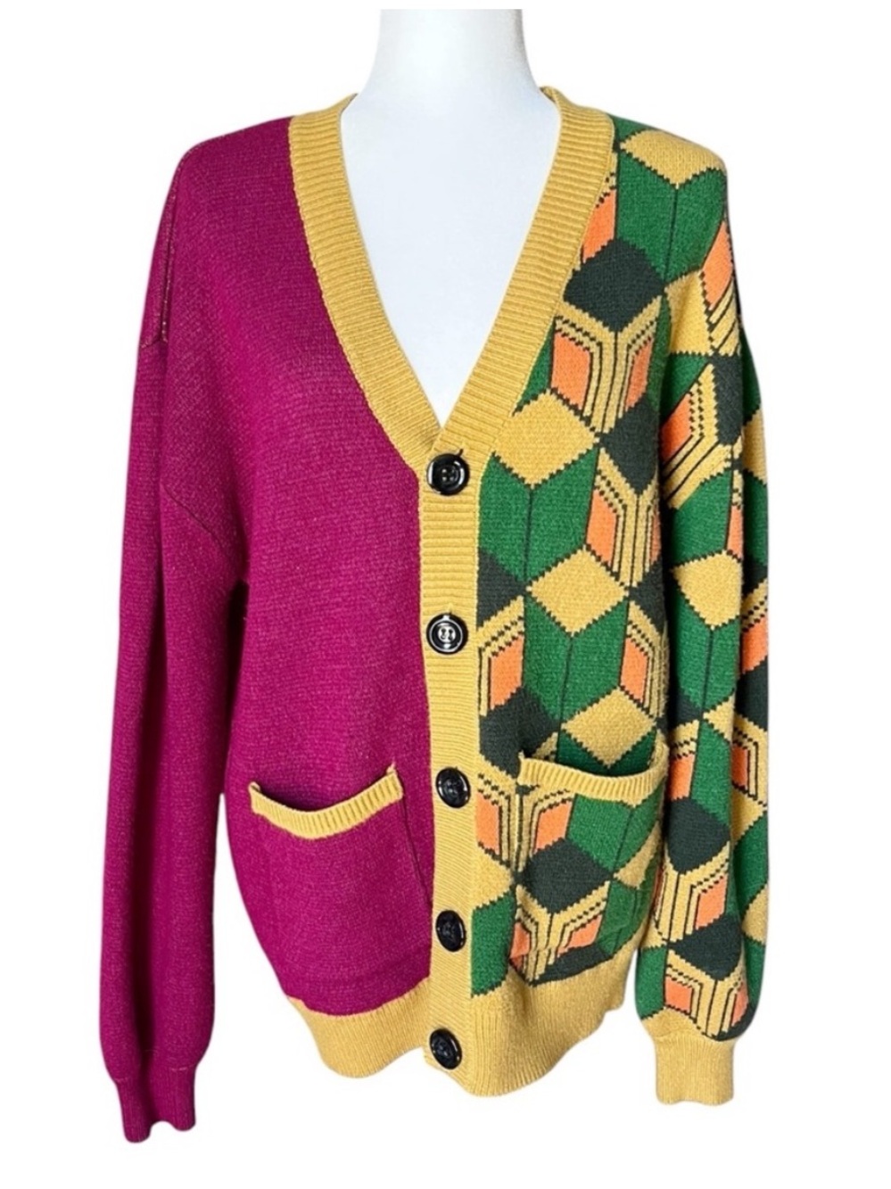 Steady Hands Giyu Tomioka Demon Slayer Sweater Unisex Multicolor Cardigan M/L